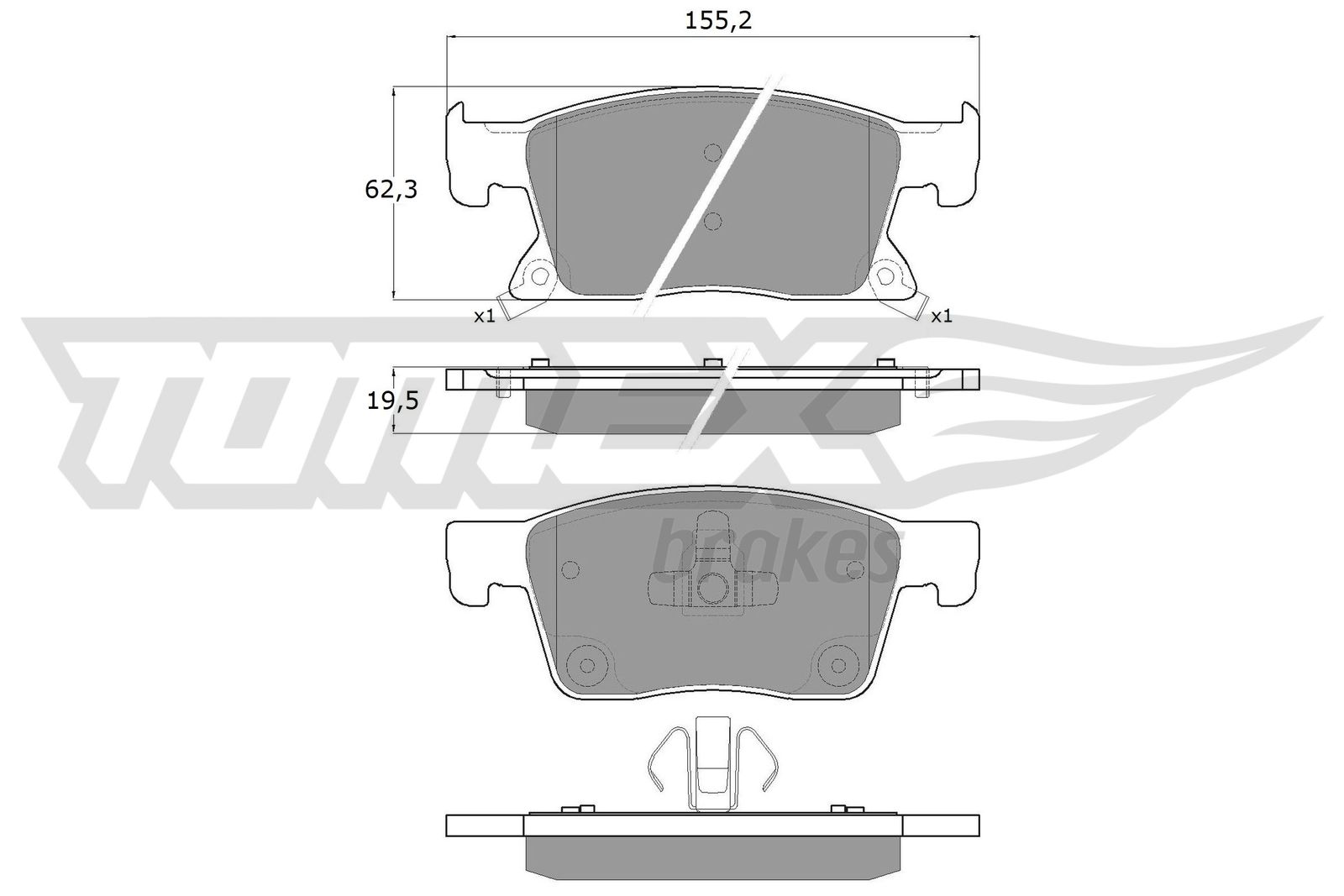 TOMEX Brakes TX 17-87 Sada...